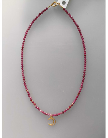 Wisiorek Księżyc Rubin...